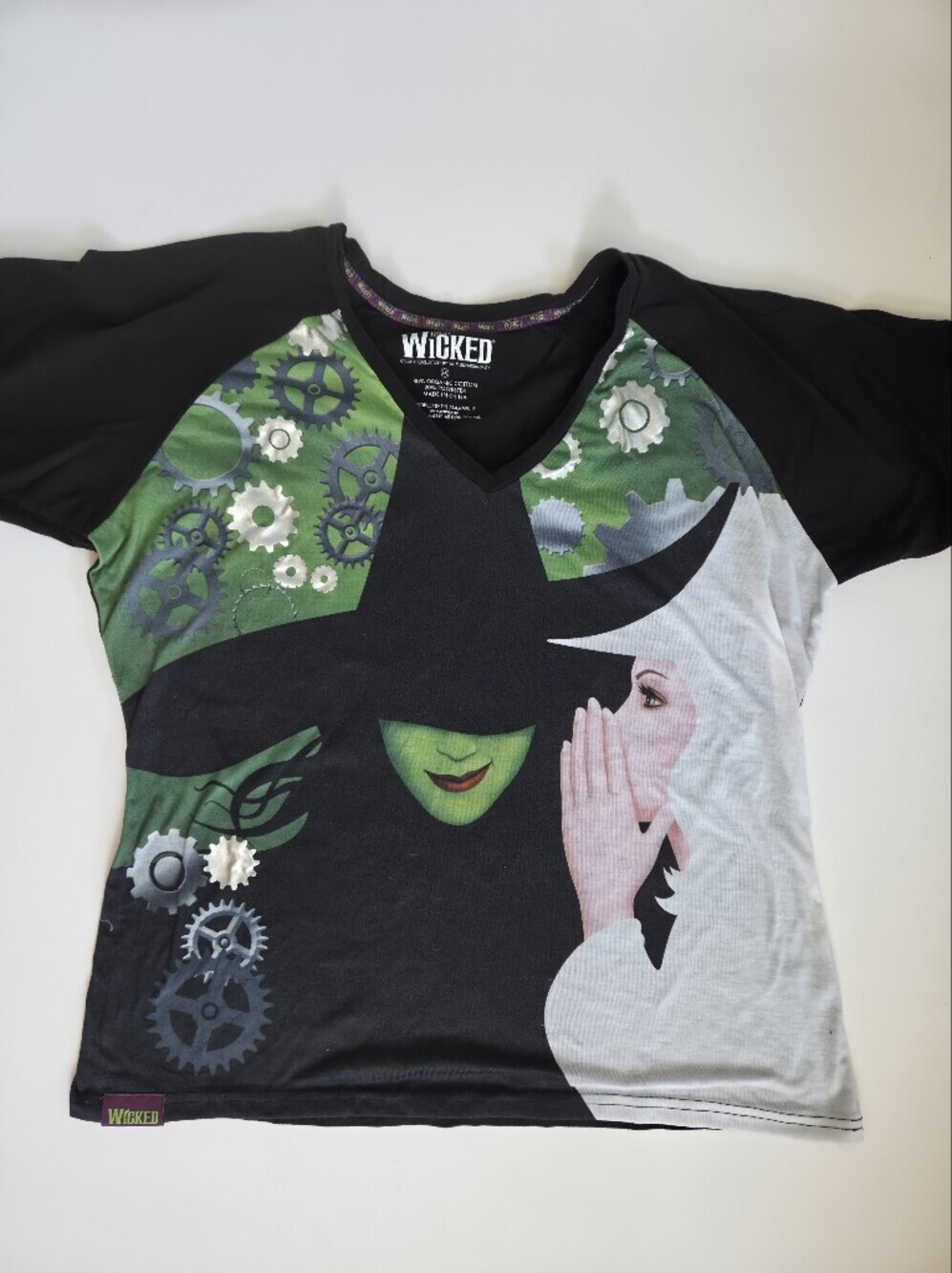 Wicked the Musical graphic t-shirt by Merch-Kin's of Oz Elphaba Glinda sz 4X